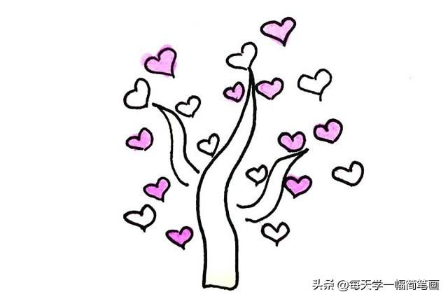 每天学一幅简笔画--创意树木简笔画图片大全-4.jpg