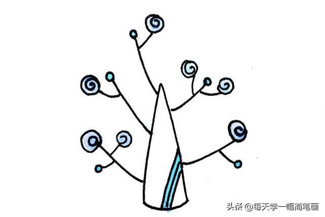 每天学一幅简笔画--创意树木简笔画图片大全-8.jpg