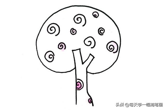 每天学一幅简笔画--创意树木简笔画图片大全-7.jpg
