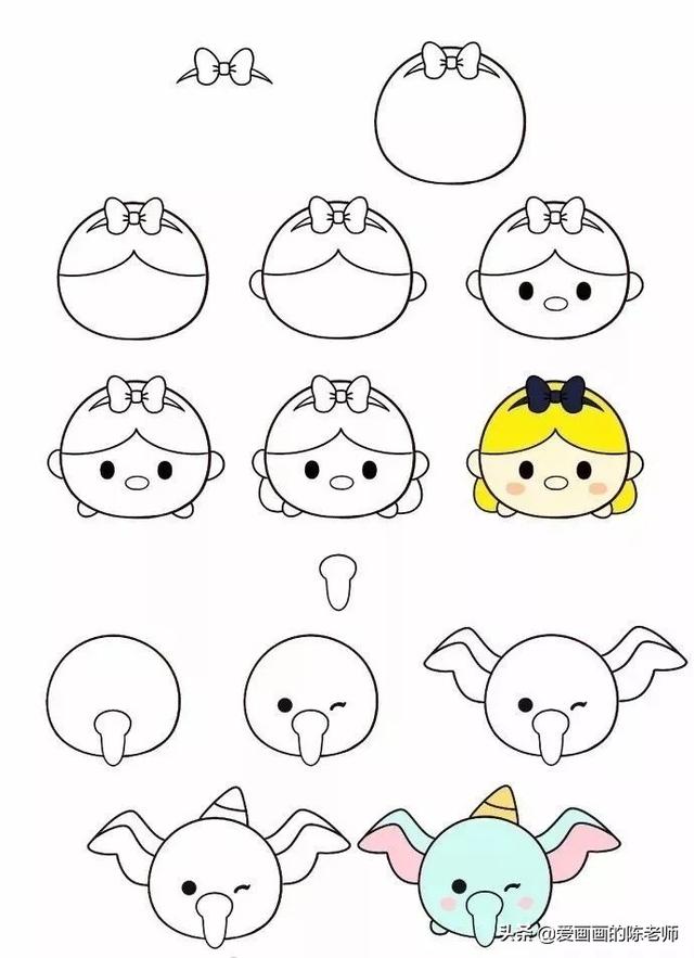 适合零基础画的简笔画，这些卡通形象你都认识吗？-8.jpg