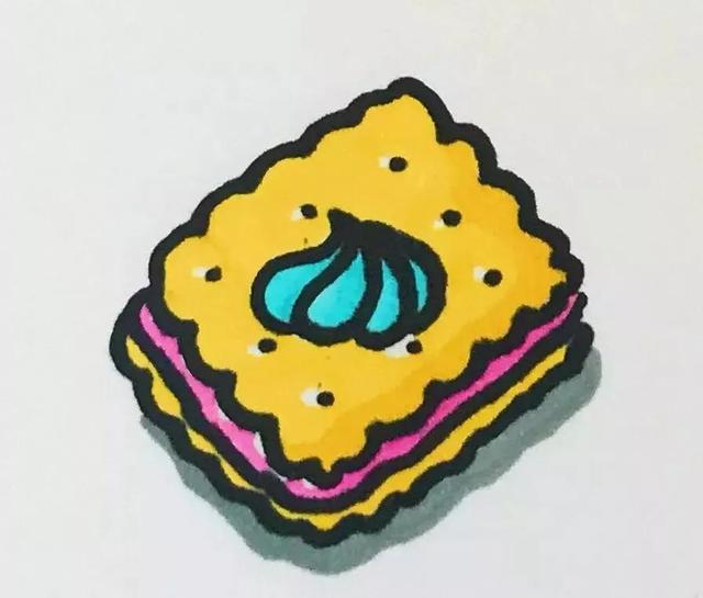 简笔画小课堂—简单好画马可笔的诱人的小蛋糕甜甜圈简笔画-33.jpg