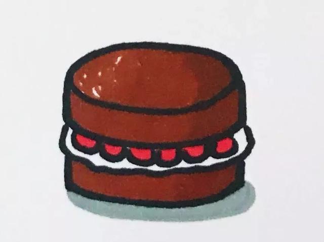 简笔画小课堂—简单好画马可笔的诱人的小蛋糕甜甜圈简笔画-42.jpg