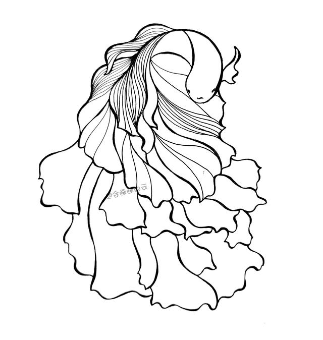 3款简笔画金鱼，零基础也可以画的线描画-4.jpg