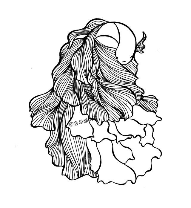 3款简笔画金鱼，零基础也可以画的线描画-5.jpg
