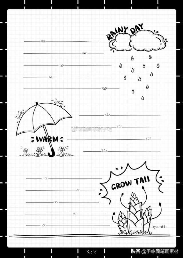 春天主题的手帐手抄报排版~快收藏备用-7.jpg