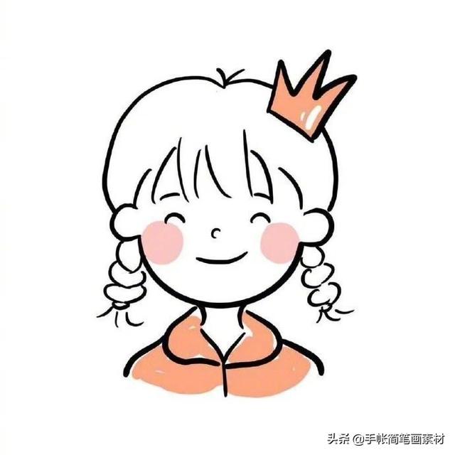 可爱漂亮的女孩头像简笔画-9.jpg