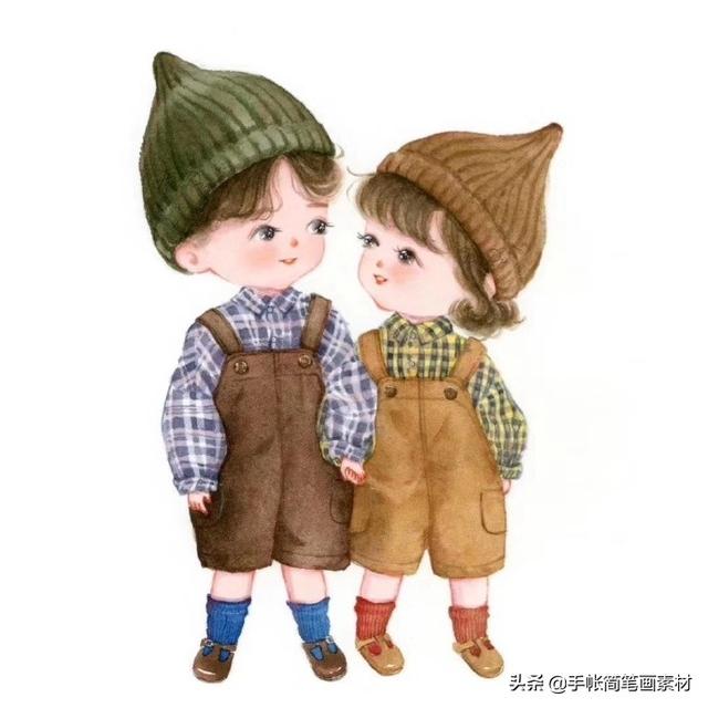 可爱的小朋友水彩小像~喜欢收藏-6.jpg