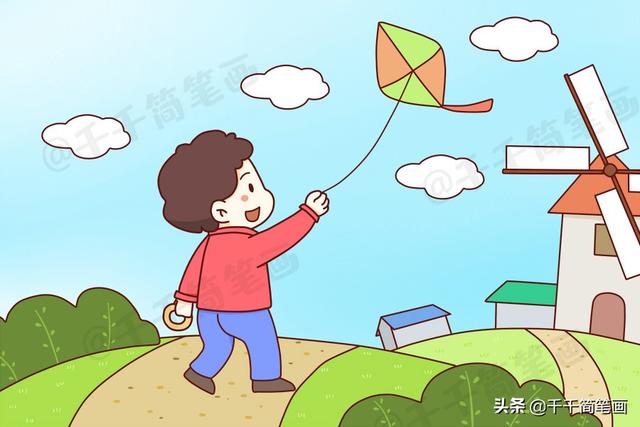 一组漂亮的风景简笔画，关于春天儿童涂色画模板，幼儿园老师必备-11.jpg