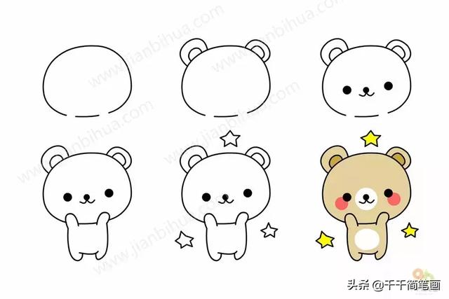 儿童简笔画：50组动物素材，简单易学，马住画起来！-5.jpg
