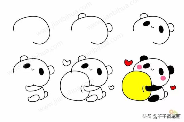 儿童简笔画：50组动物素材，简单易学，马住画起来！-6.jpg