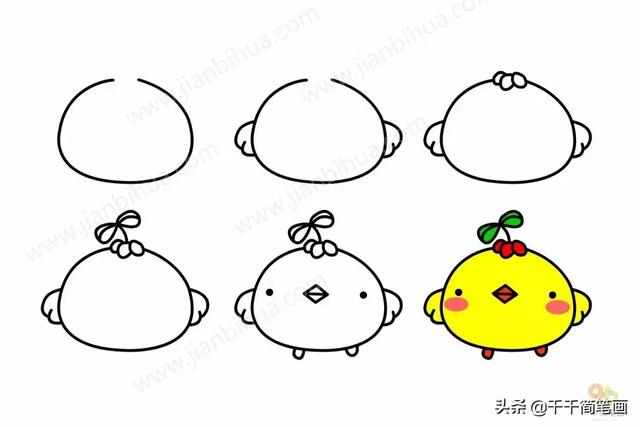 儿童简笔画：50组动物素材，简单易学，马住画起来！-7.jpg
