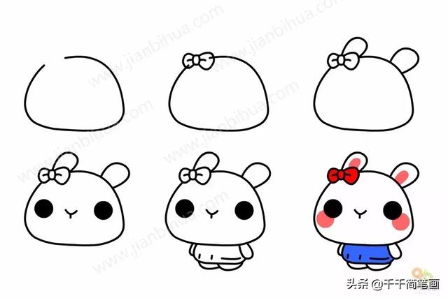 儿童简笔画：50组动物素材，简单易学，马住画起来！-9.jpg