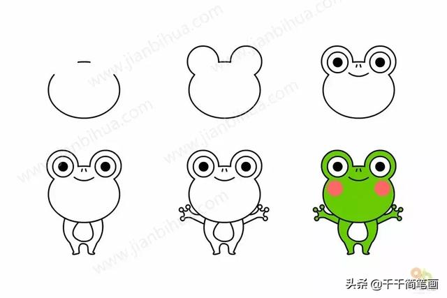 儿童简笔画：50组动物素材，简单易学，马住画起来！-10.jpg