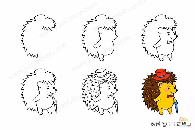 儿童简笔画：50组动物素材，简单易学，马住画起来！-16.jpg