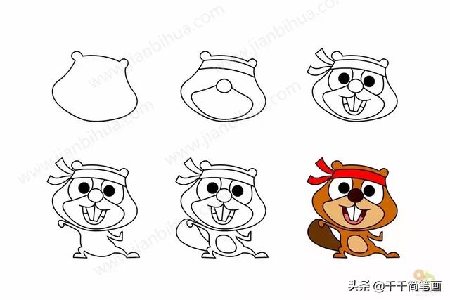 儿童简笔画：50组动物素材，简单易学，马住画起来！-17.jpg