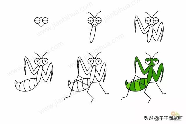儿童简笔画：50组动物素材，简单易学，马住画起来！-22.jpg