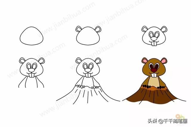 儿童简笔画：50组动物素材，简单易学，马住画起来！-26.jpg