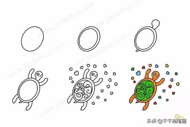 儿童简笔画：50组动物素材，简单易学，马住画起来！-28.jpg