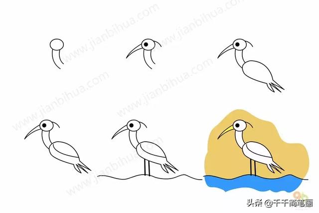 儿童简笔画：50组动物素材，简单易学，马住画起来！-35.jpg
