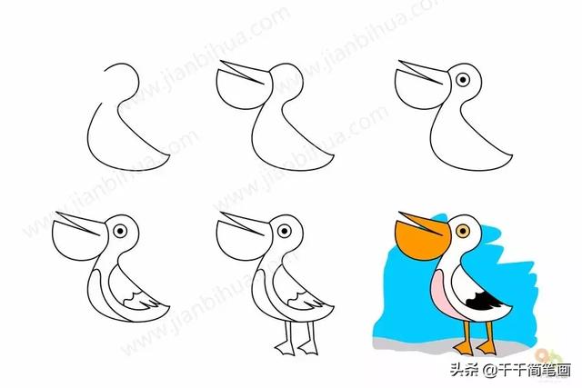 儿童简笔画：50组动物素材，简单易学，马住画起来！-33.jpg
