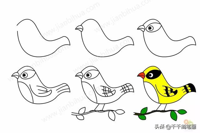 儿童简笔画：50组动物素材，简单易学，马住画起来！-41.jpg