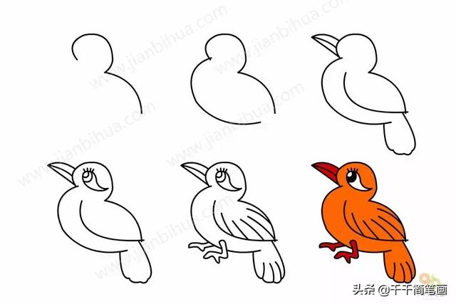 儿童简笔画：50组动物素材，简单易学，马住画起来！-42.jpg
