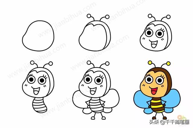 儿童简笔画：50组动物素材，简单易学，马住画起来！-43.jpg