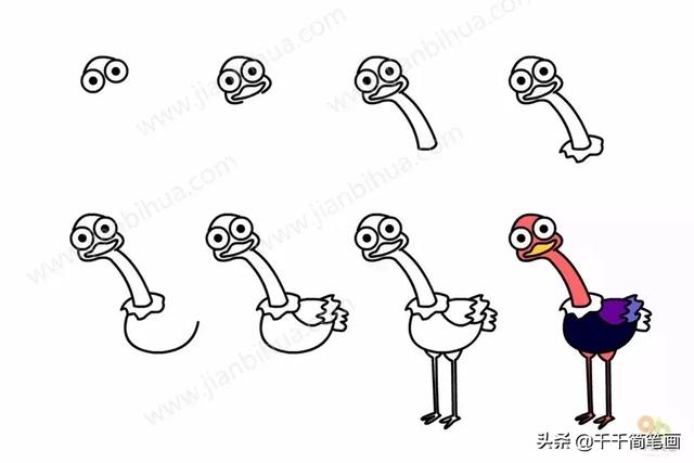 儿童简笔画：50组动物素材，简单易学，马住画起来！-49.jpg