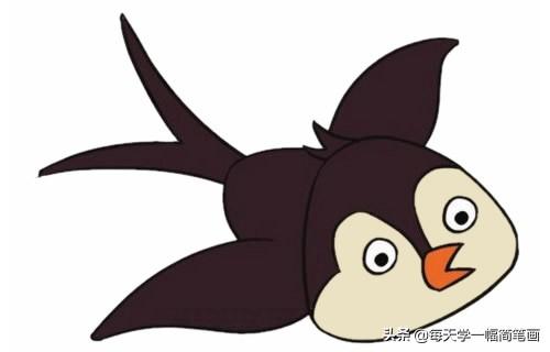 每天学一幅简笔画--超简单燕子简笔画的画法步骤图片大全-9.jpg