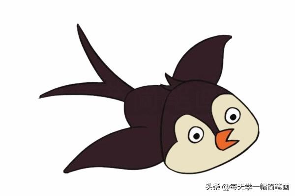 每天学一幅简笔画--超简单燕子简笔画的画法步骤图片大全-13.jpg