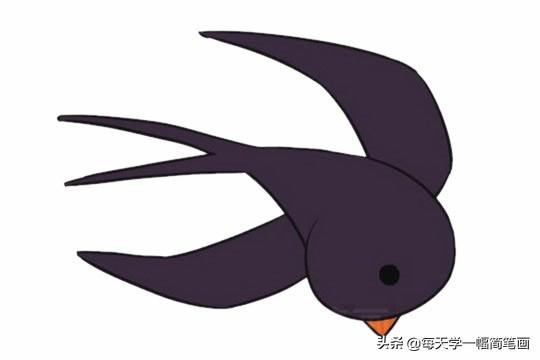每天学一幅简笔画--超简单燕子简笔画的画法步骤图片大全-18.jpg