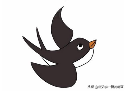 每天学一幅简笔画--超简单燕子简笔画的画法步骤图片大全-16.jpg