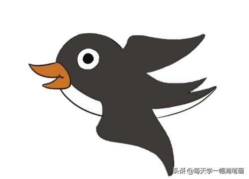 每天学一幅简笔画--超简单燕子简笔画的画法步骤图片大全-14.jpg