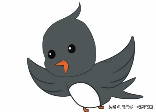 每天学一幅简笔画--超简单燕子简笔画的画法步骤图片大全-15.jpg