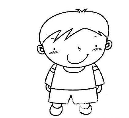 画一组可爱小男孩的简笔画，大人小孩都喜欢-5.jpg