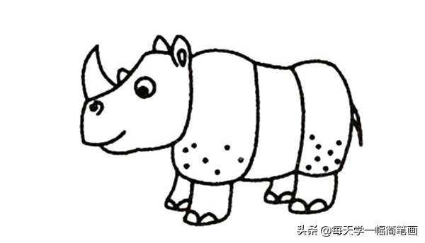 每天学一幅简笔画--可爱的犀牛简笔画画法-5.jpg
