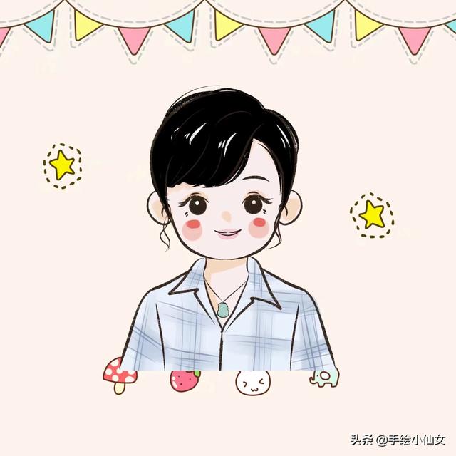 『手绘头像』做一个开心快乐的人 一组简笔画 简单又有趣-6.jpg