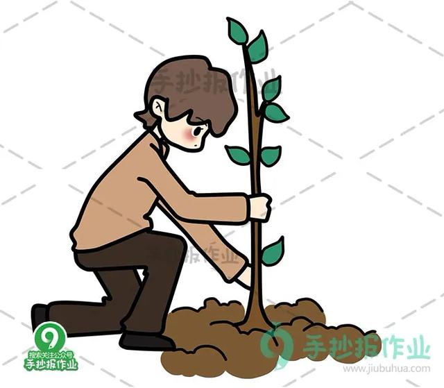 312植树节简笔画合集，最新植树节简笔画模板都在这里啦-6.jpg