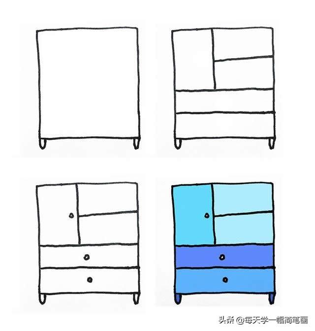 每天学一幅简笔画-一组家具简笔画画法拿出来让孩子画一画-4.jpg
