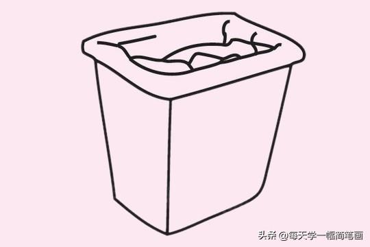 每天学一幅简笔画-垃圾桶简笔画步骤图片画法-5.jpg