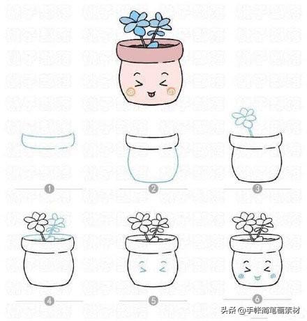 画一副盆栽简笔画，也可用于手抄报等手绘作业哦！-4.jpg