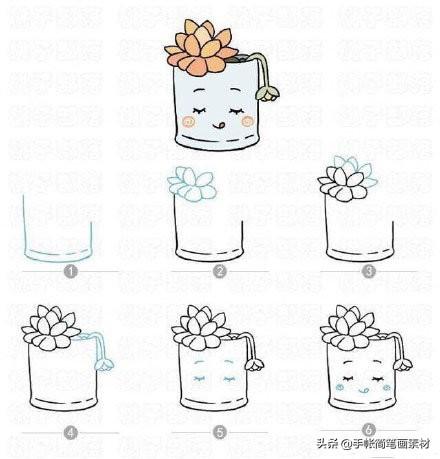 画一副盆栽简笔画，也可用于手抄报等手绘作业哦！-7.jpg