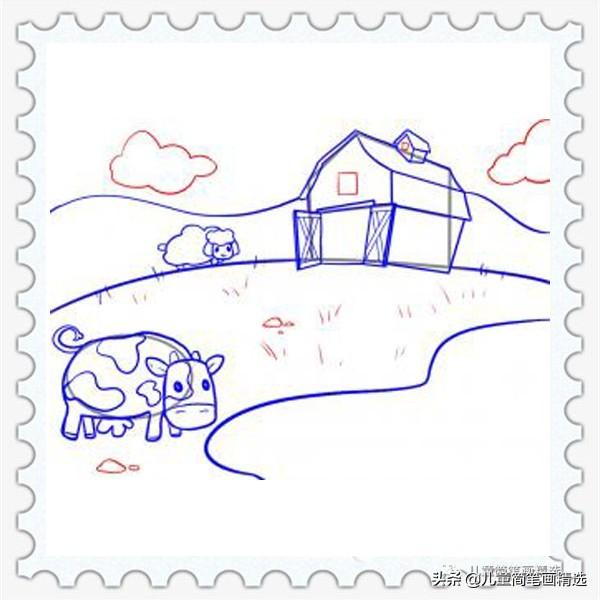 儿童简笔画精选-农场的绘画步骤-5.jpg