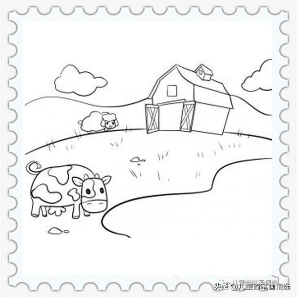 儿童简笔画精选-农场的绘画步骤-6.jpg