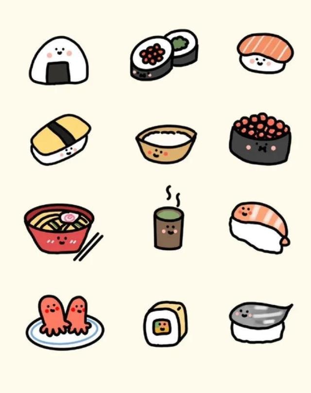 插画 | 简笔画的食物，适合亲子餐厅~-4.jpg