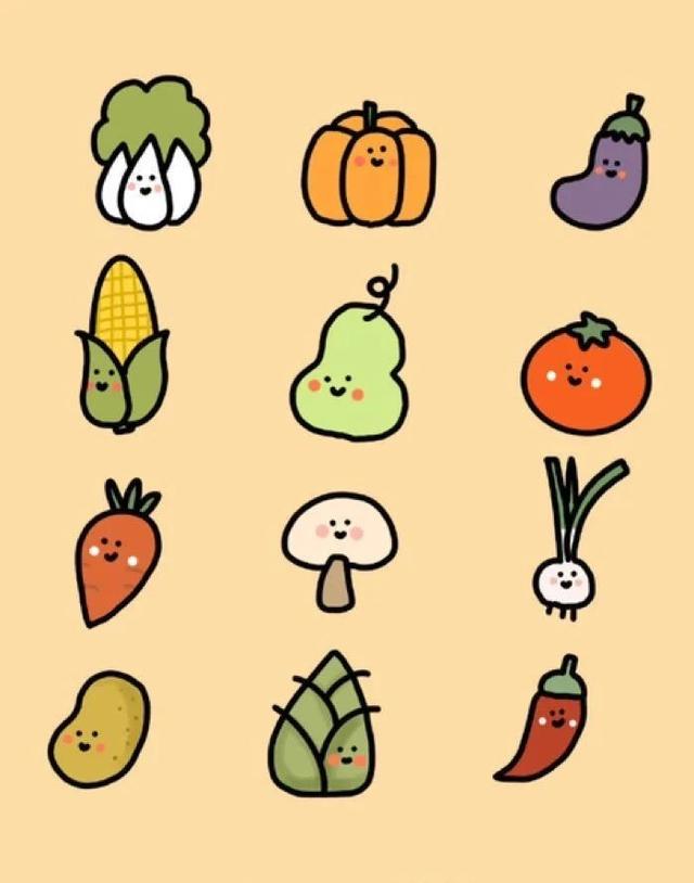 插画 | 简笔画的食物，适合亲子餐厅~-5.jpg