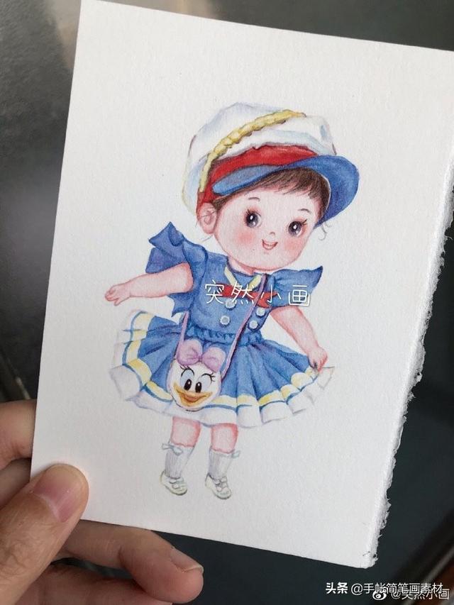 一组可爱的萌宝宝水彩插画~-4.jpg