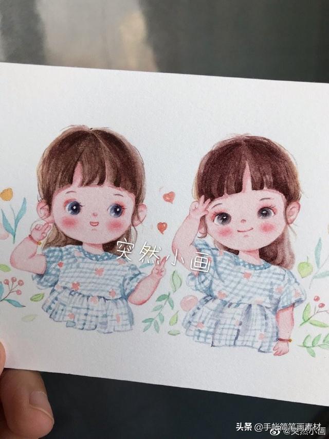 一组可爱的萌宝宝水彩插画~-5.jpg