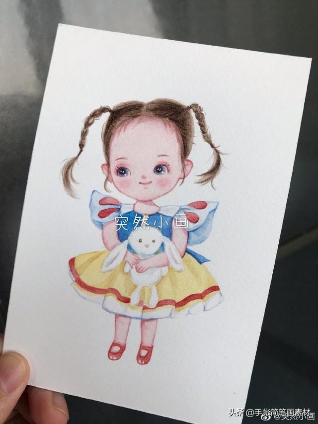 一组可爱的萌宝宝水彩插画~-9.jpg