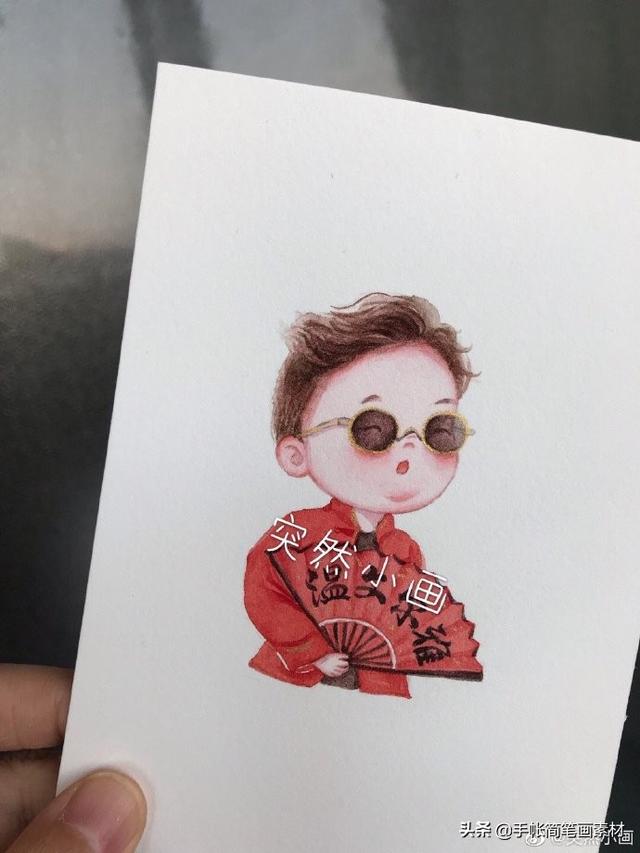 一组可爱的萌宝宝水彩插画~-6.jpg